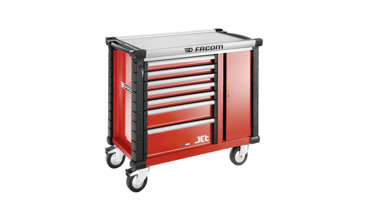 Facom 7 Drawer Aluminium Wheeled Tool Cabinet