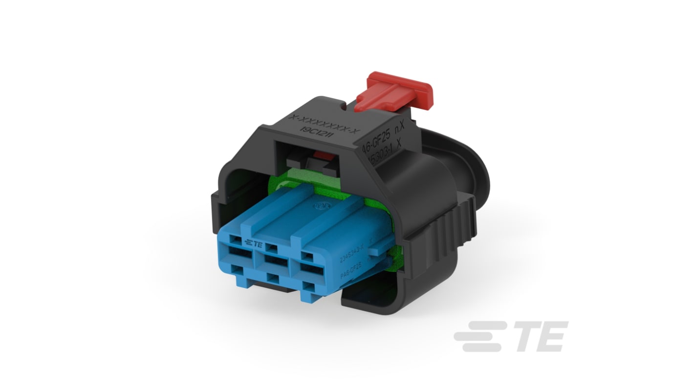TE Connectivity, AMP MPC 2.8 Automotive Connector Socket 3 Way, Cable Termination