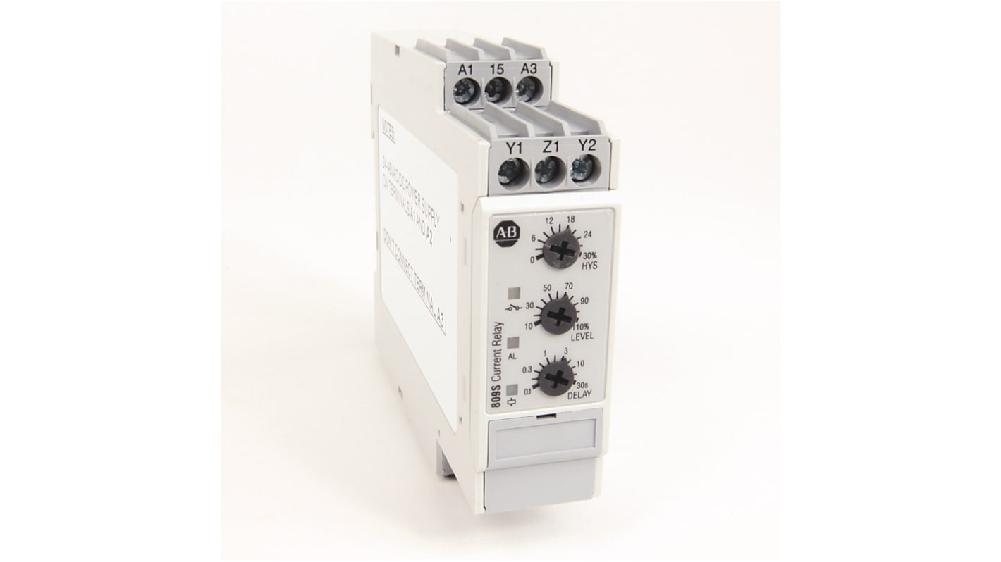 Allen Bradley Current Monitoring Relay, Single Phase, SPDT