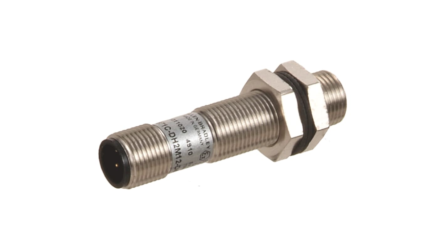 Rs-Online Sensore di prossimità Cilindro filettato Allen Bradley M12 rilevamento 2 mm 5 → 15 V c.c