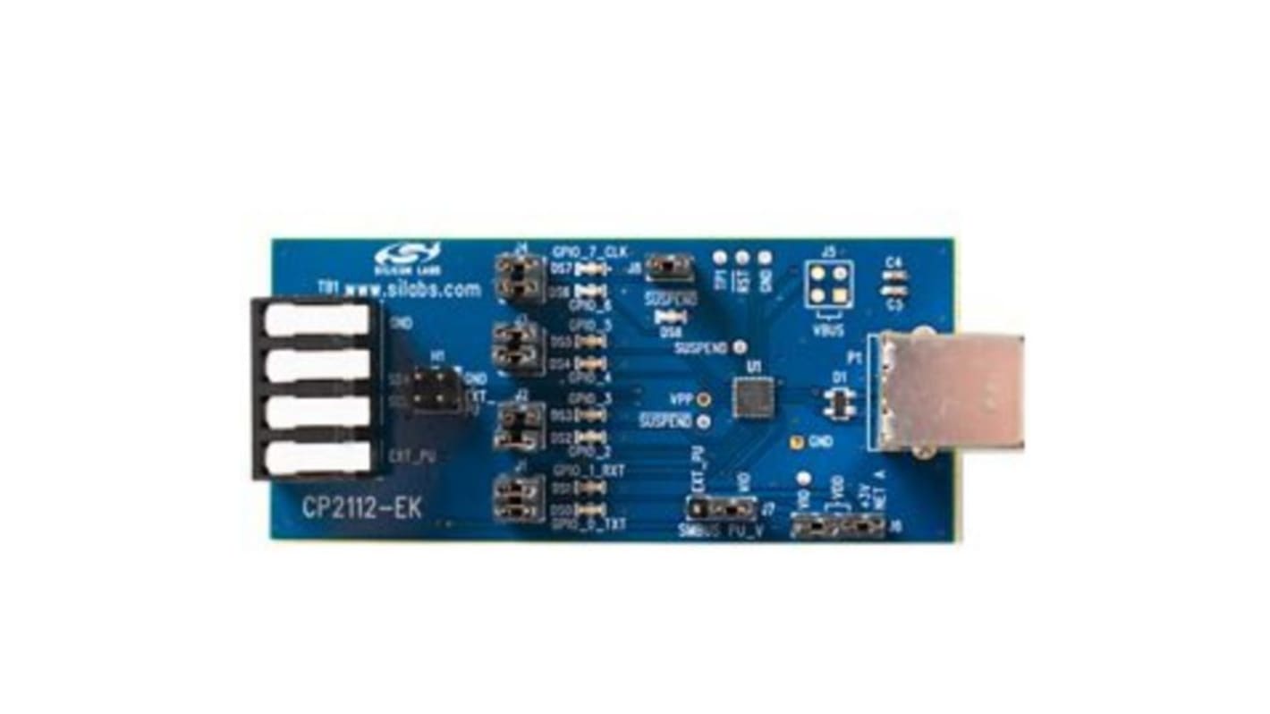 Silicon Labs 评估套件 评估板, USB至UART, CP2112芯片, 用于CP2112