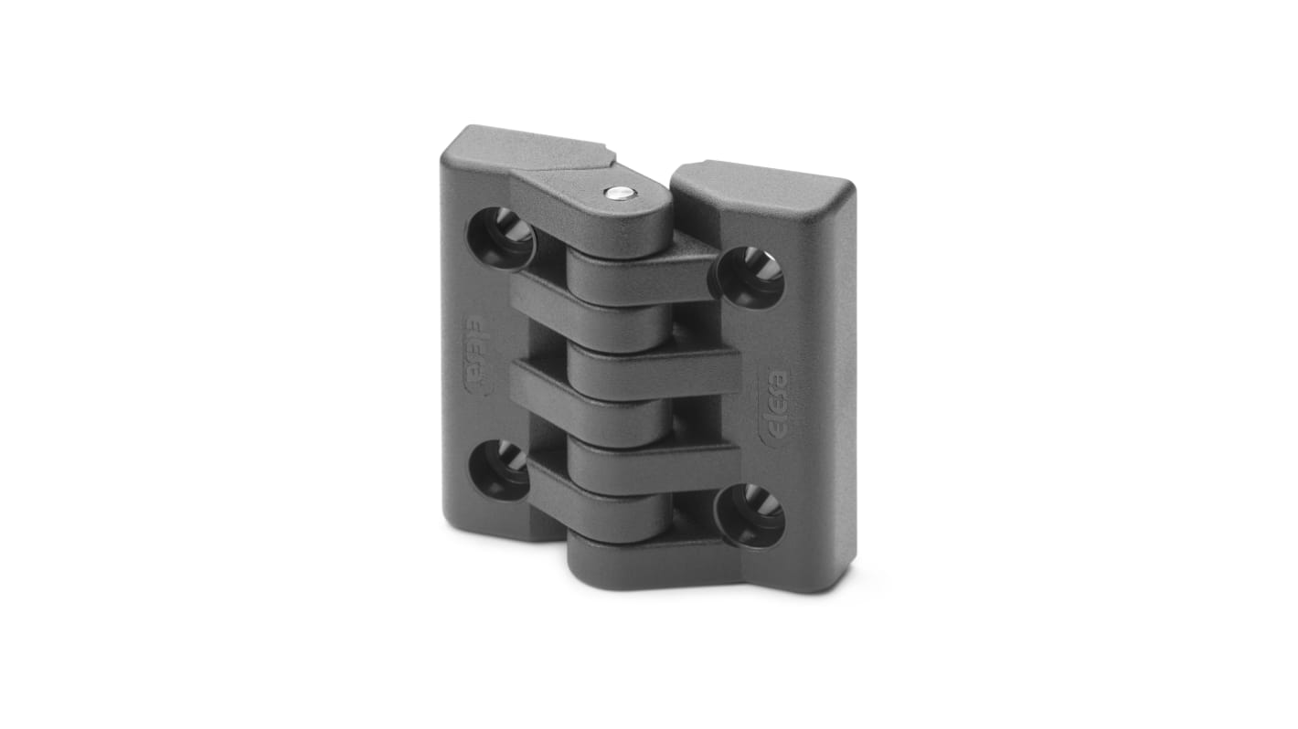Elesa PA Butt Hinge with a Fixed Pin, Screw Fixing, 49.5mm x 48mm x 19mm