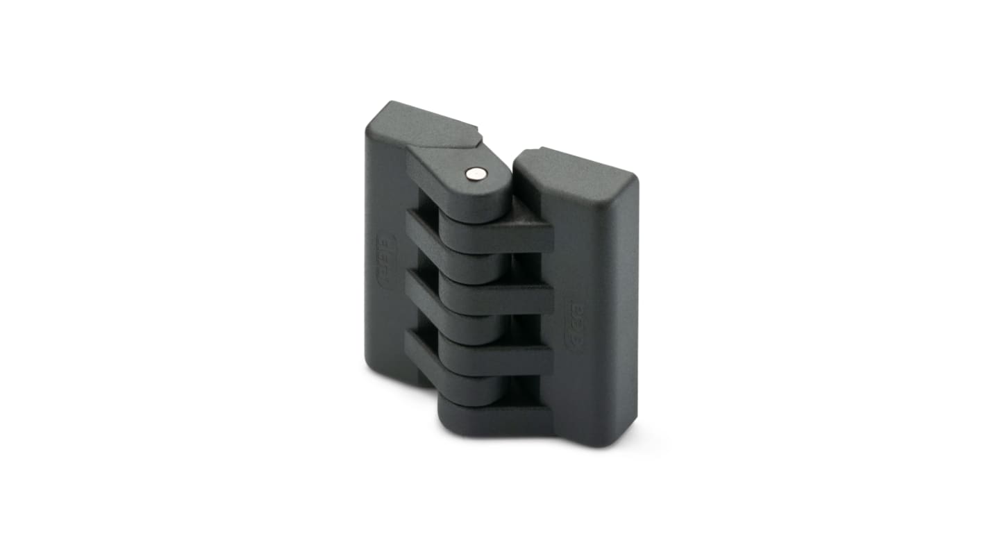 Elesa Frit svingende Kanthængsel PA, Fast, monteres med Skrue, 65mm x 64mm x 23mm