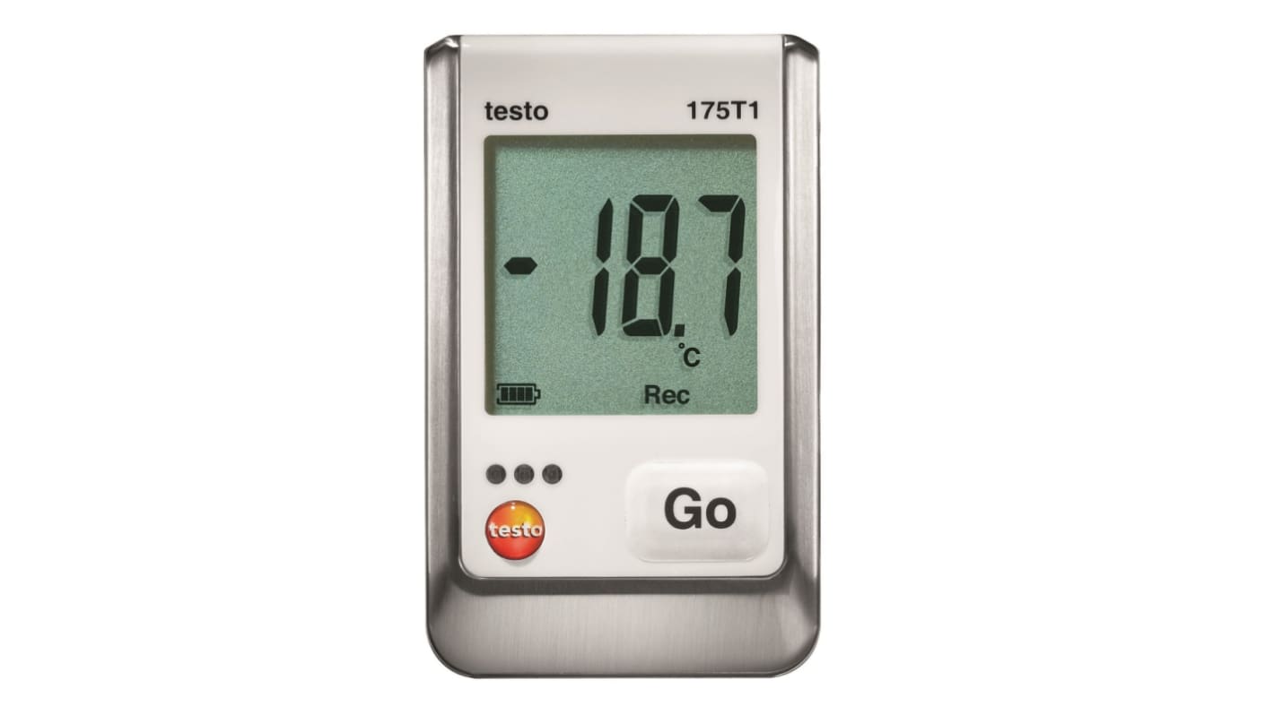 Registrador de datos Testo 175-T1 Kit, para Temperatura, interfaz Mini USB