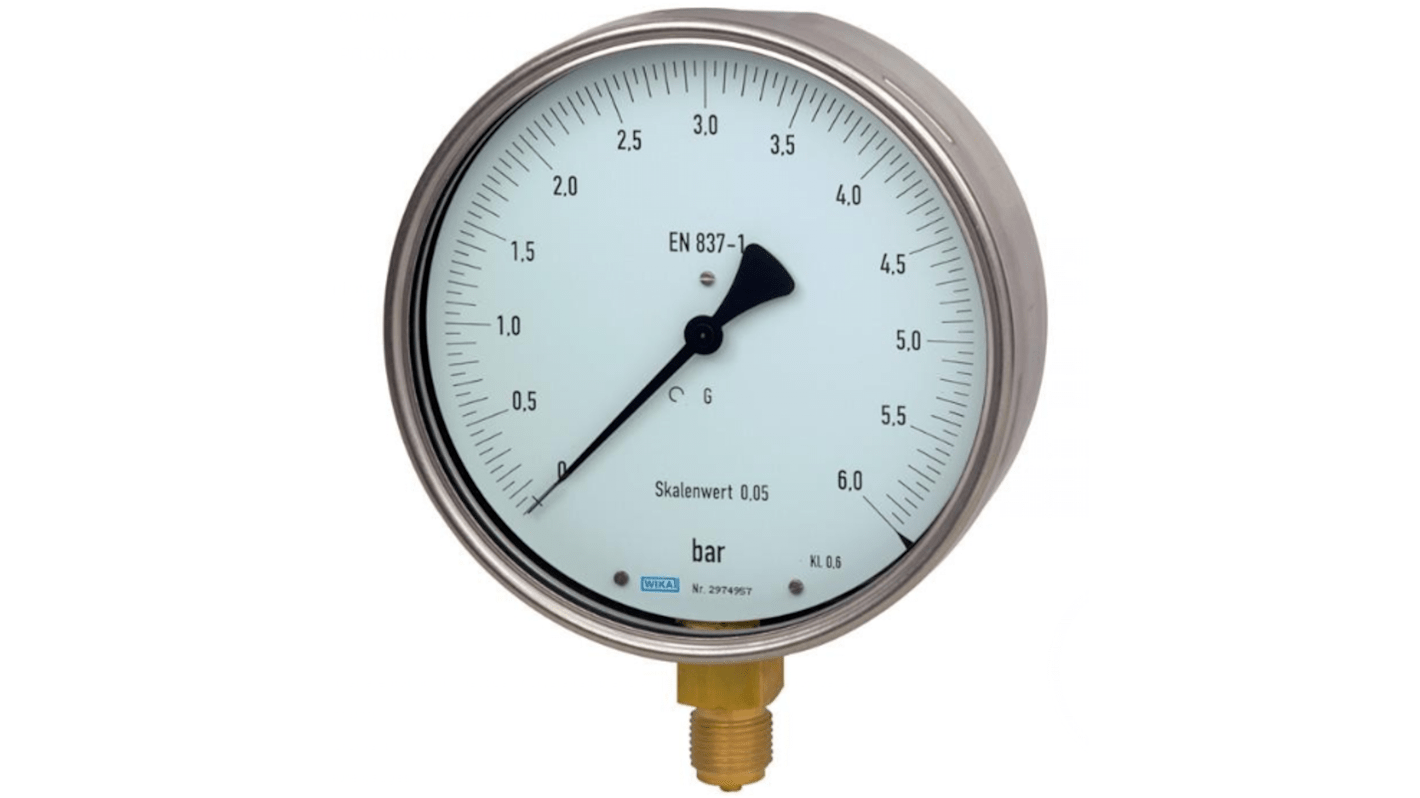 Manometr 160mm NPT 1/2