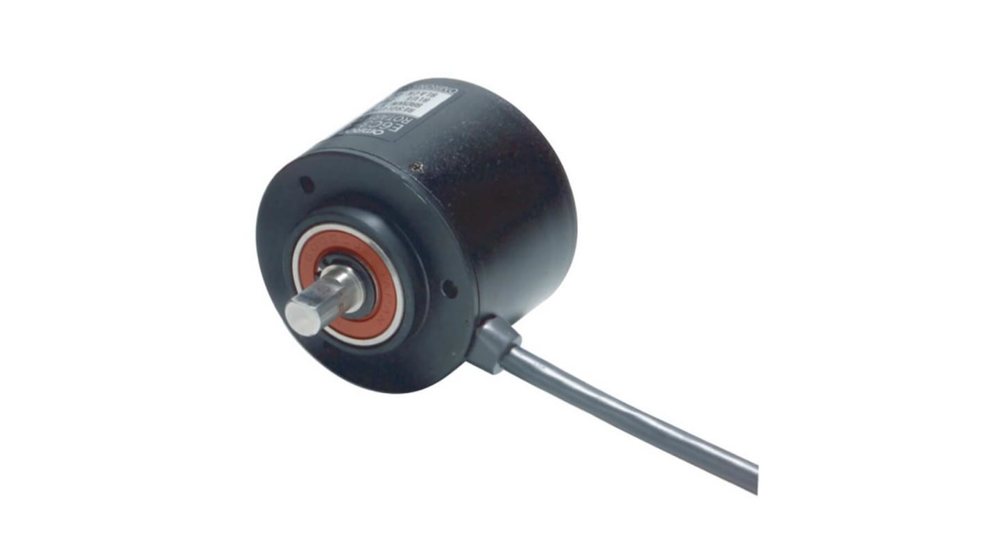 Encoder assoluto Omron, 360ppr impulsi giro , dia. albero 8mm, uscita Collettore aperto NPN