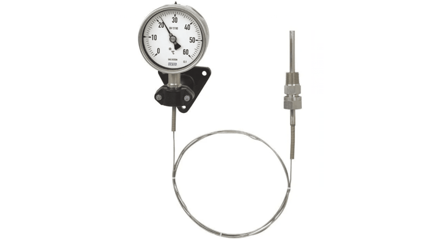 WIKA Dial Thermometer 0 → 100 °C, 82241381