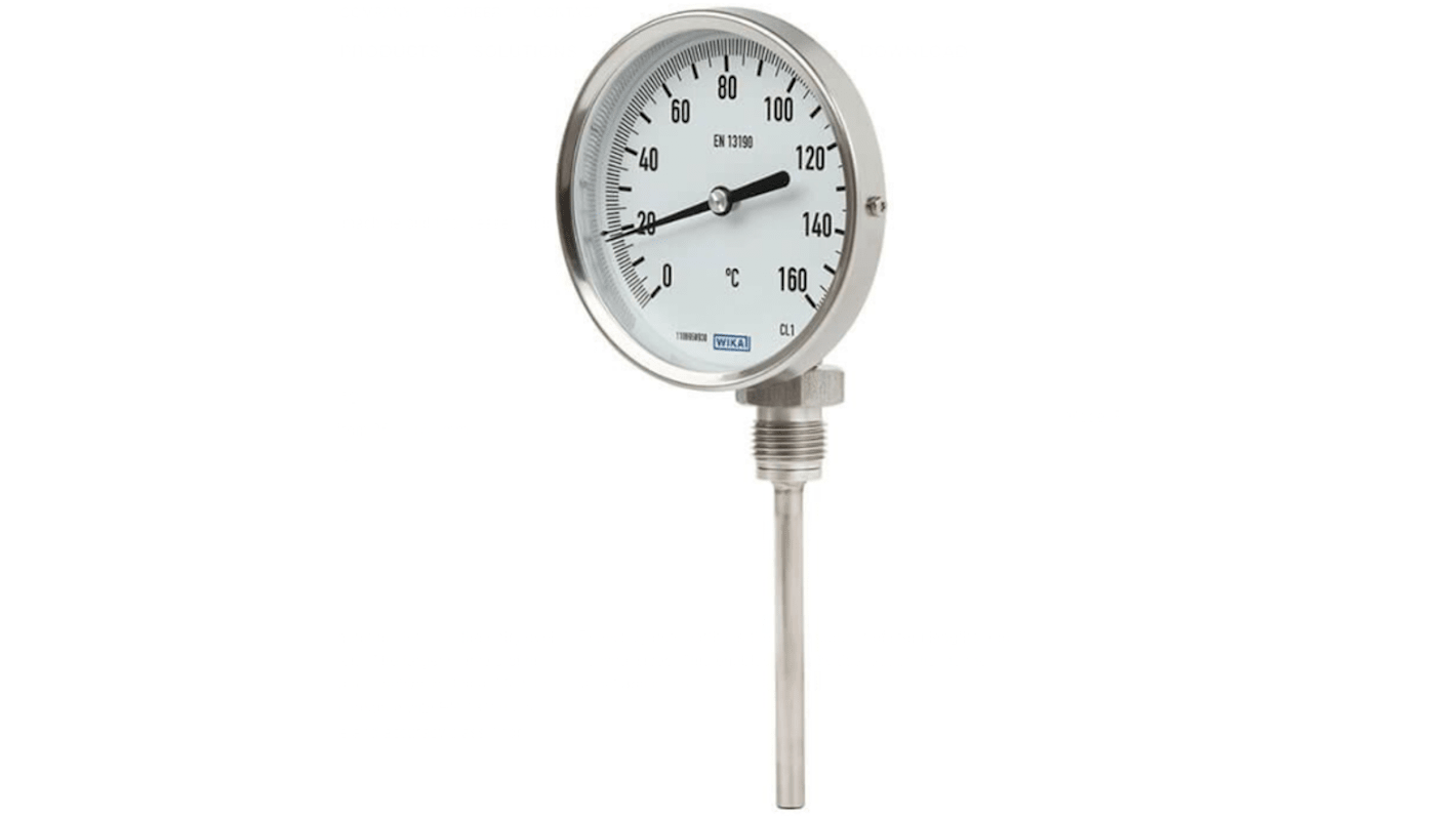 Thermomètre à aiguille WIKA R52, 400 °C max, , Ø cadran 100mm