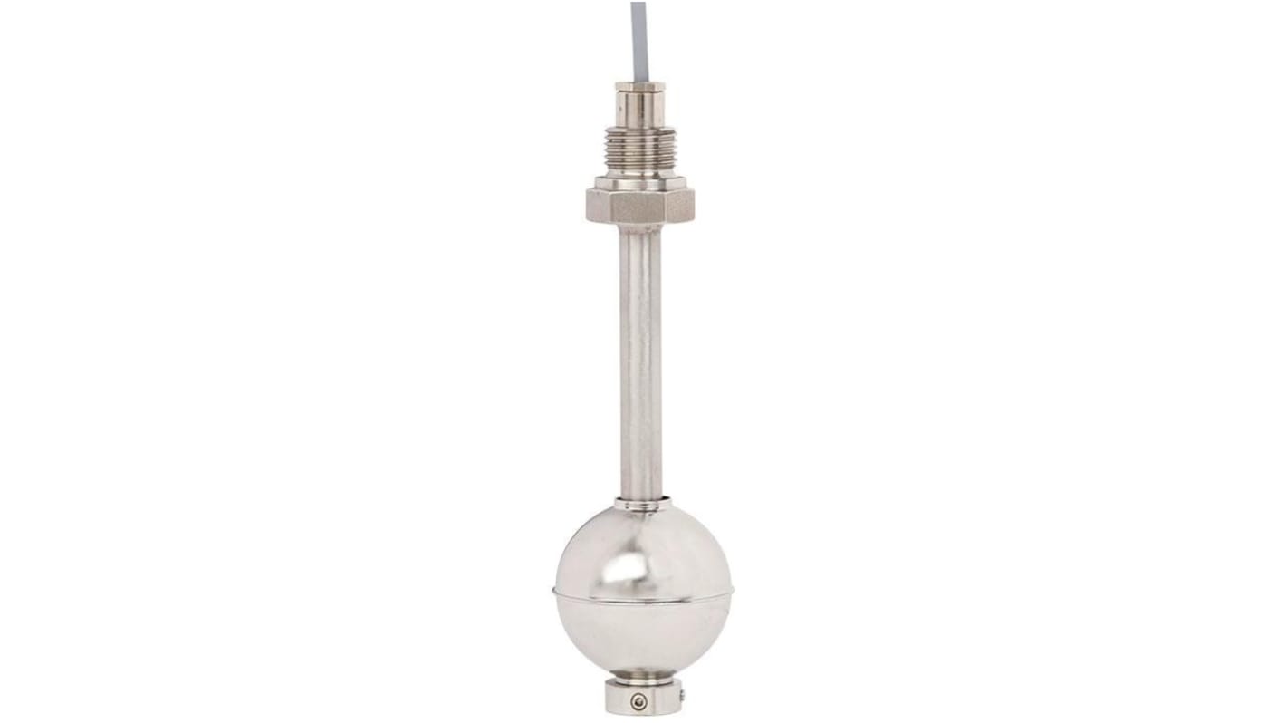 WIKA L-FLS-S Series Threaded Stainless Steel Float Switch, Float, 2m Cable, SPST, 50V ac Max, 75V dc Max