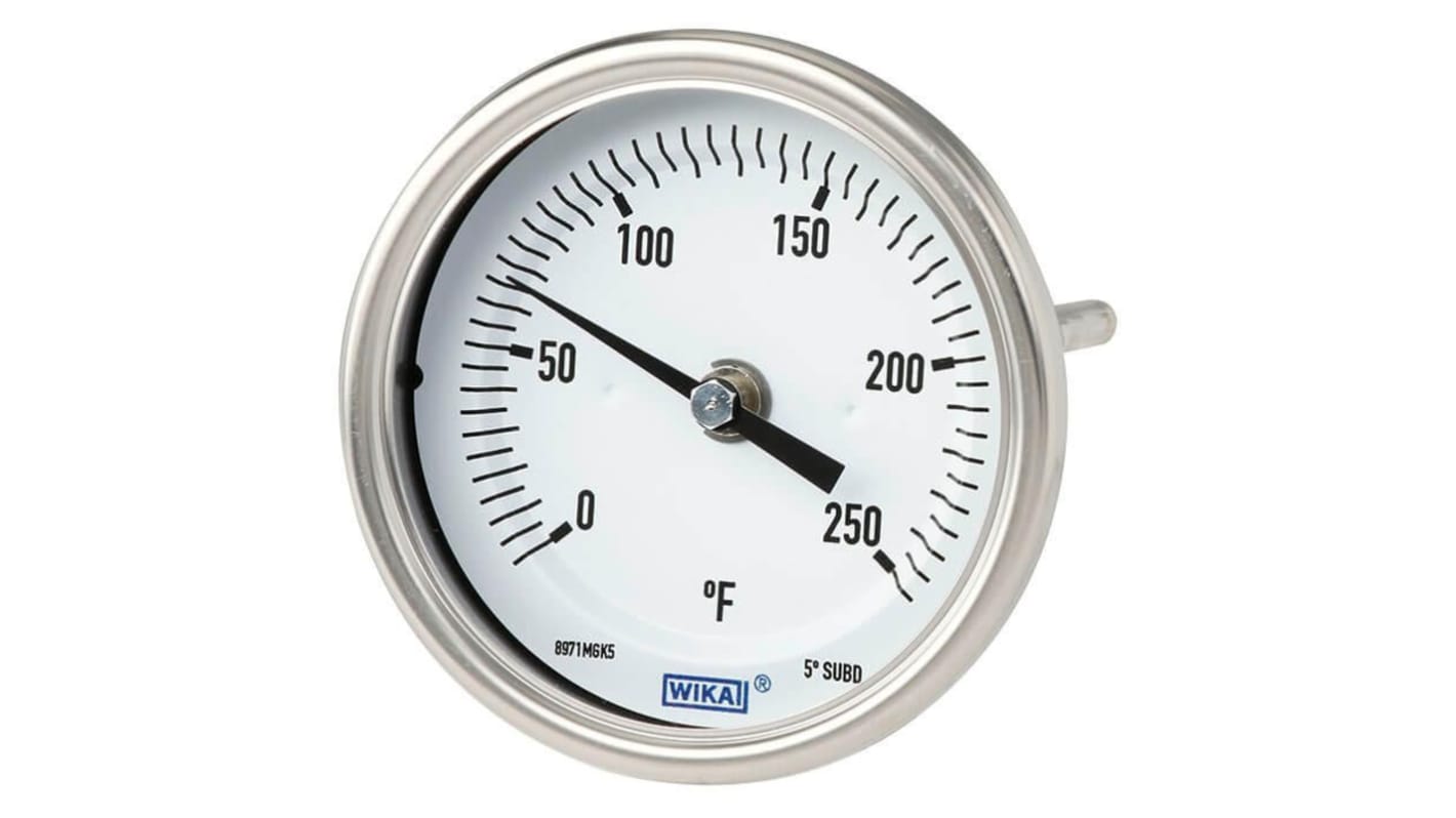 WIKA Dial Thermometer 0 → 120 °C, 48764871