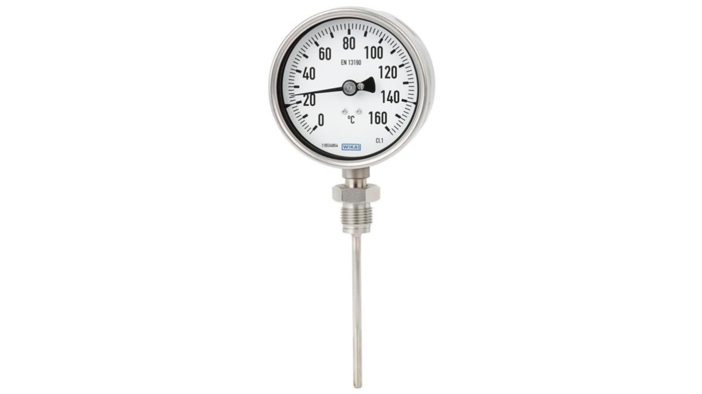 WIKA Dial Thermometer 0 → 160 °C, 48767697