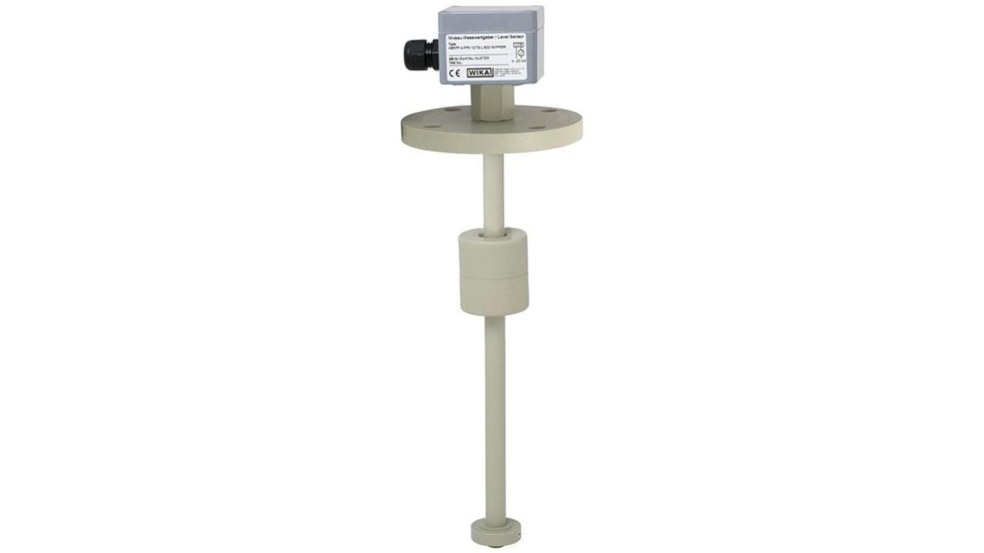 WIKA L-FLS-P Polypropylen Schwimmerschalter Mit Gewinde 230V, 1-poliger Umschalter, mit 250mm Leitung