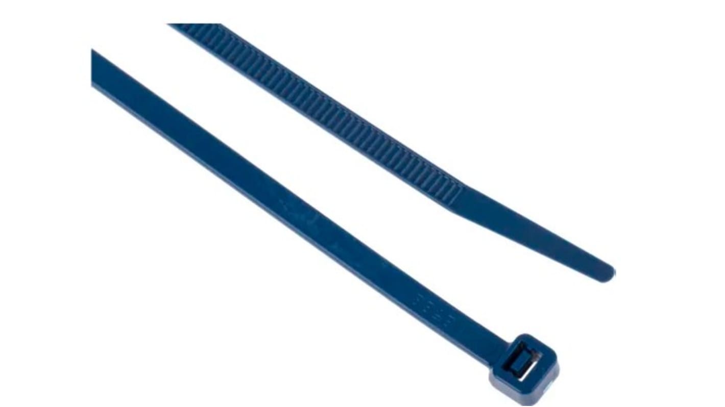 Brida RS PRO de Nylon magnético detectable Azul, 380mm x 7,6 mm, Metal detectable