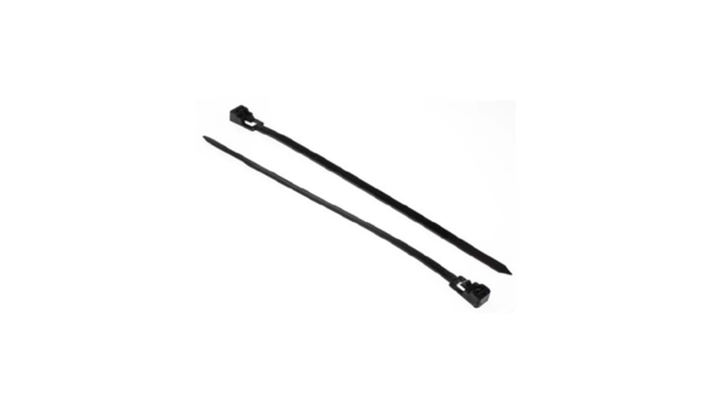 Fascette fermacavi RS PRO in Nylon 66, 200mm x 4,5mm, col. Nero