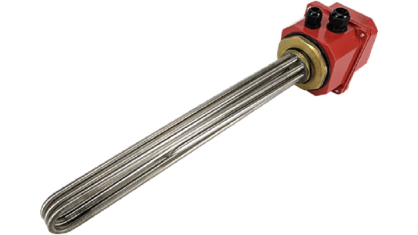 RS PRO 浸入式加热器 加热元件, 3 kW, 230 → 415 V 交流, 270mm长