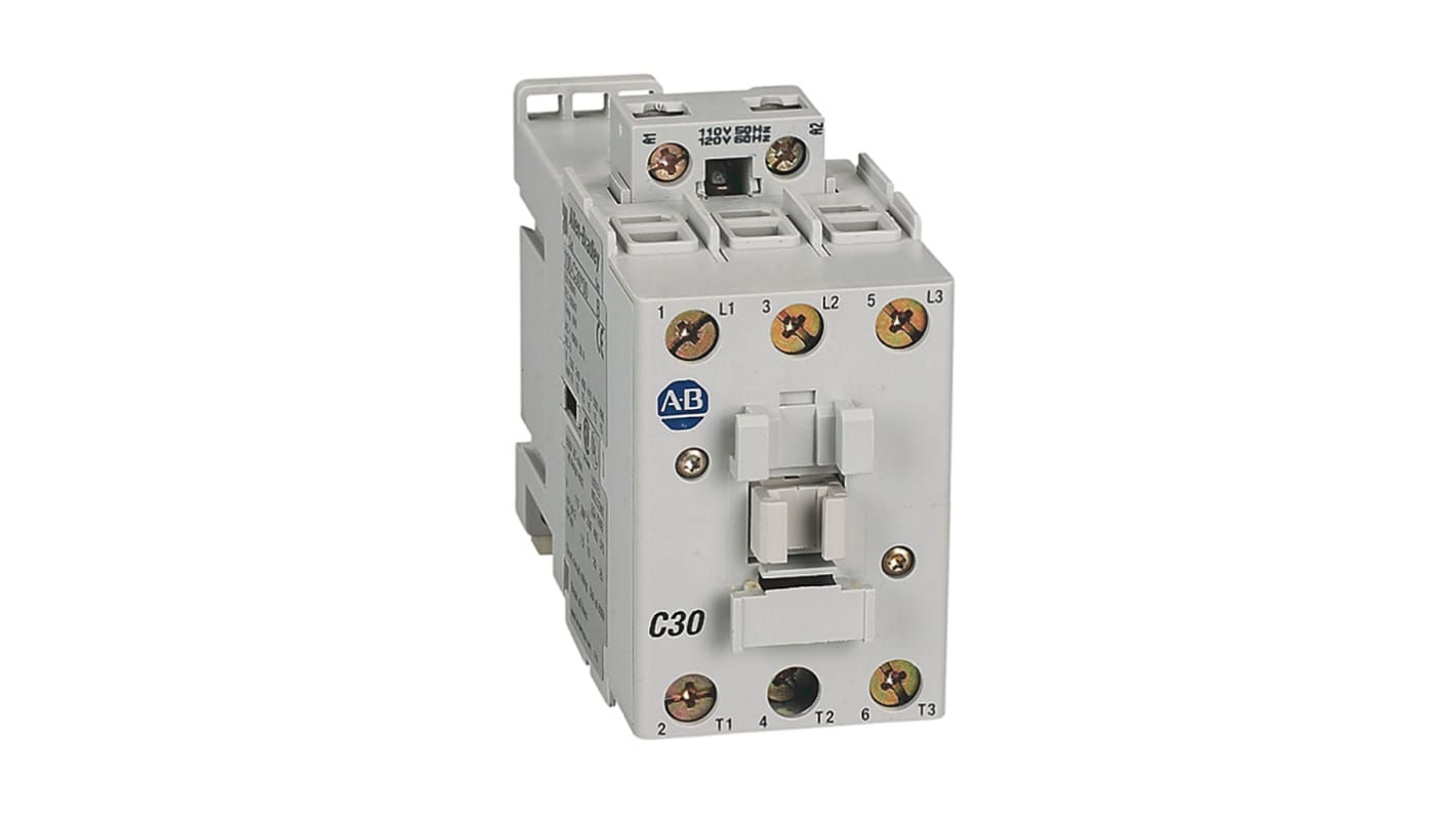 Stycznik 230 V AC Allen Bradley styki: 3 26 kW 30 A 3NO 100-C30KF10