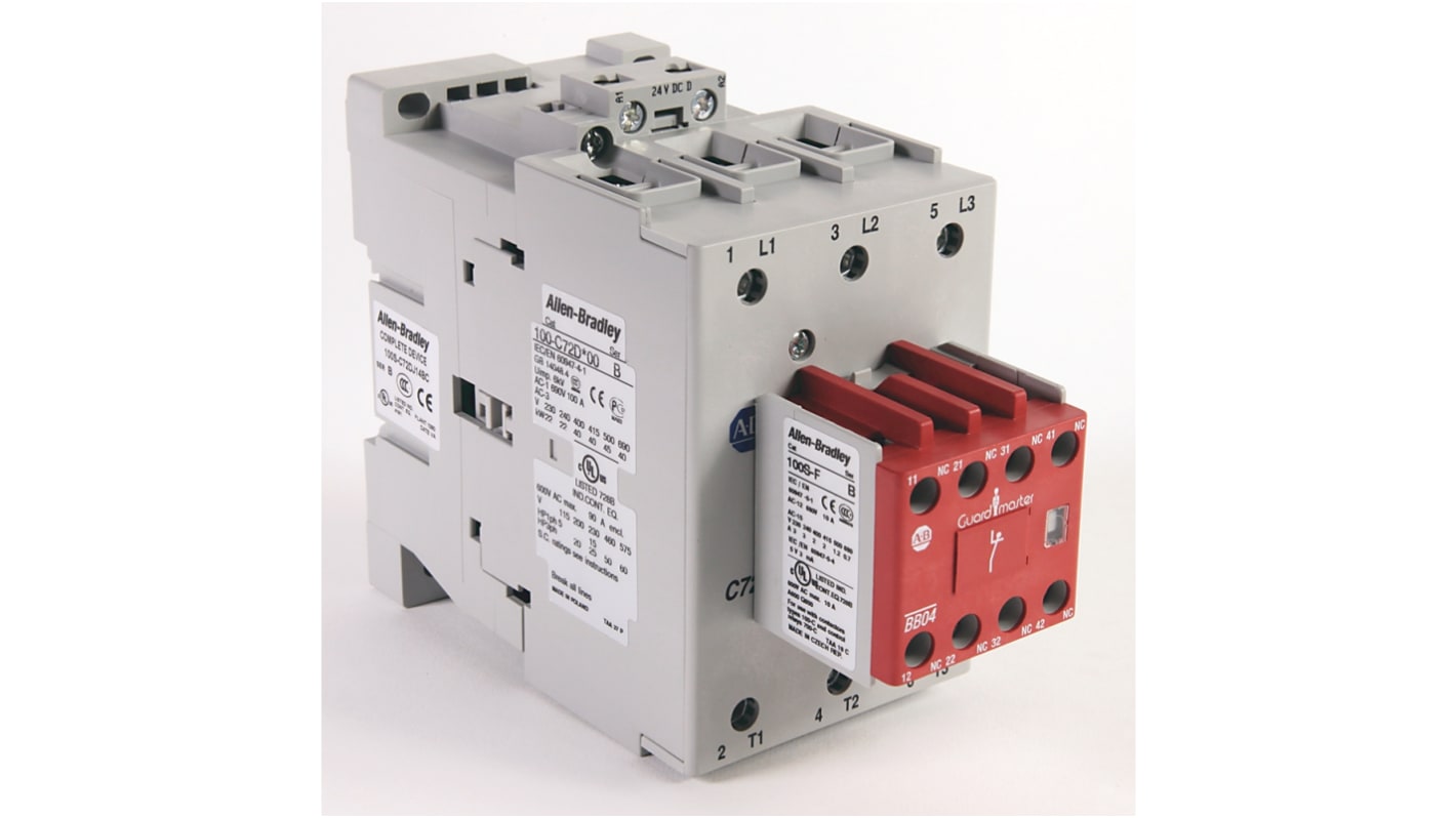 Stycznik 24 V DC Allen Bradley styki: 3 40 kW 72 A 3NO 100S-C72DJ14BC