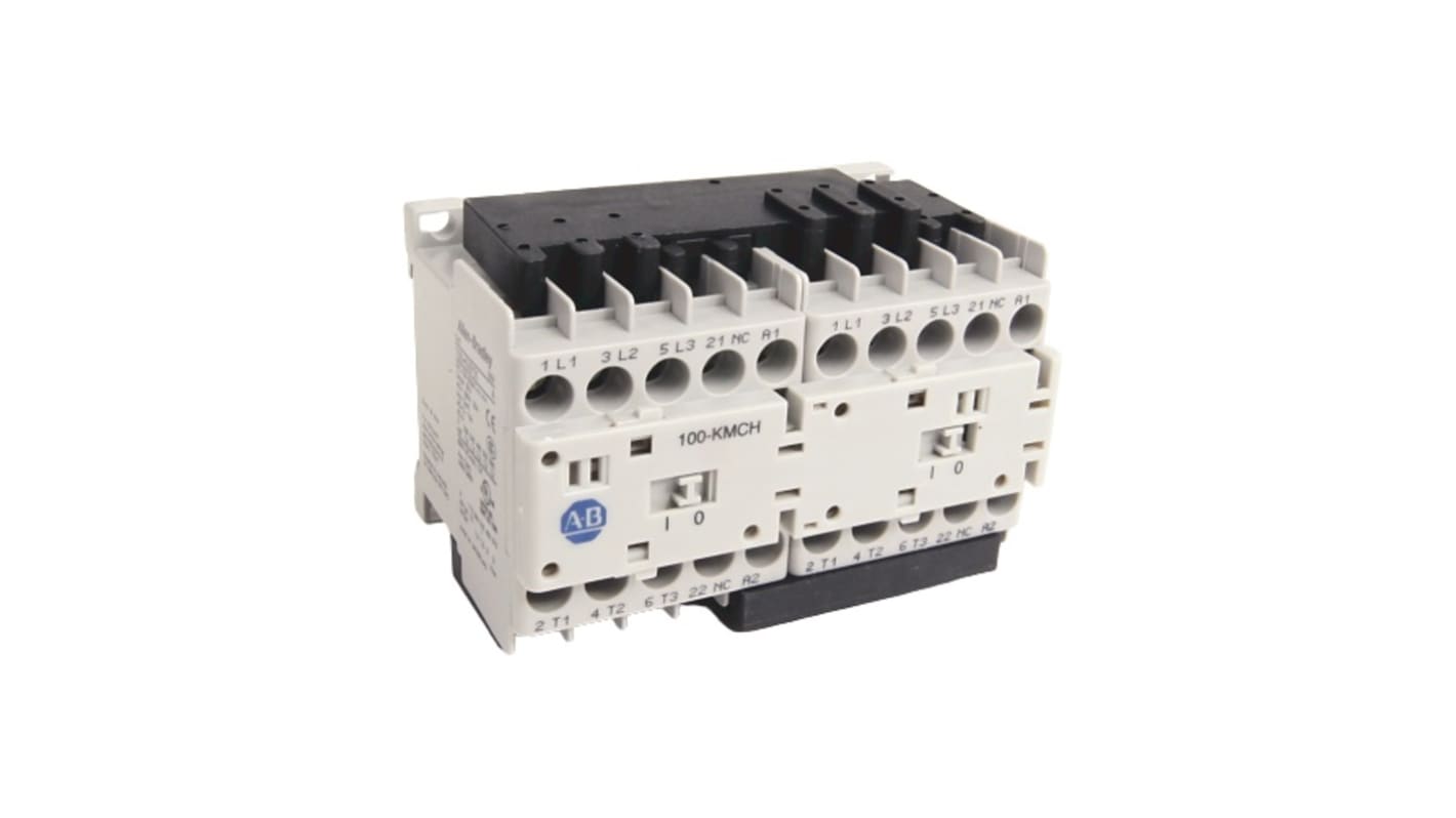 Rockwell Automation IEC 104-K Wendeschütz 24 V dc-Spule, 3 -polig , 690 V ac / 5 A 8,3 kW NO