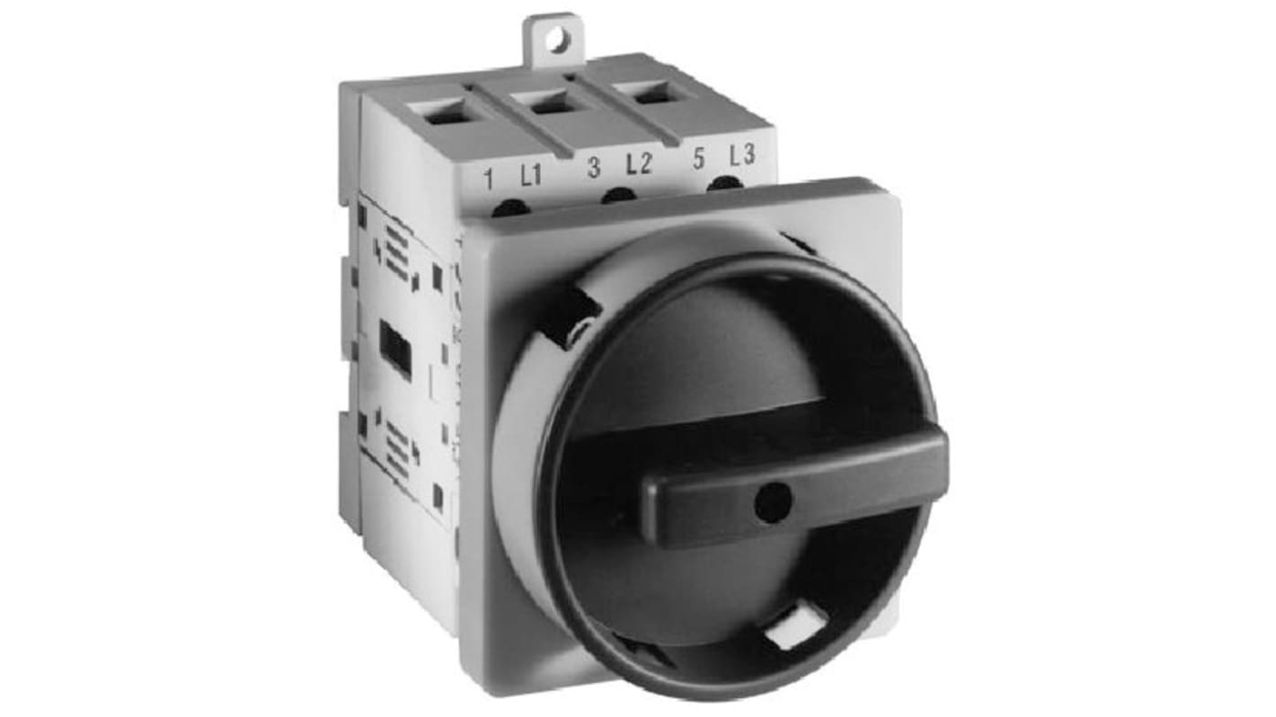 Allen Bradley 3 Pole Front Switch Disconnector - 80A Maximum Current, 30kW Power Rating, IP20