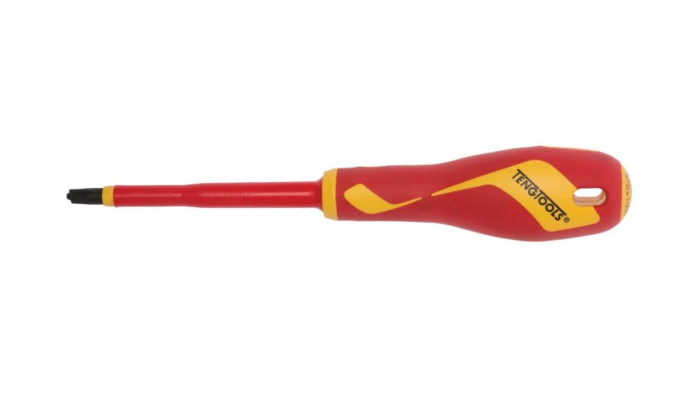 Teng Tools Slotted Insulated Screwdriver, PH3 Tip, VDE/1000V