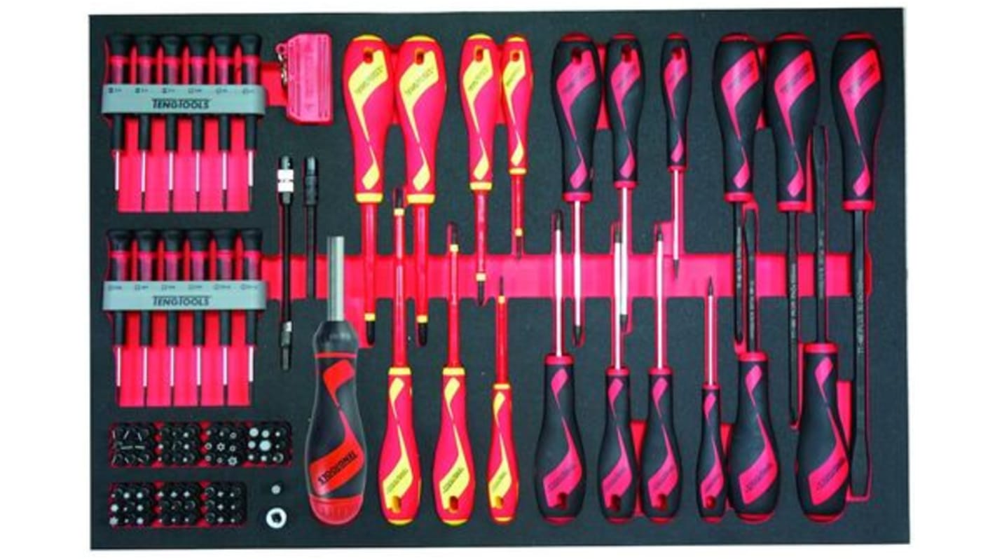 Teng Tools Slotted Assorted Screwdriver Set, 98-Piece