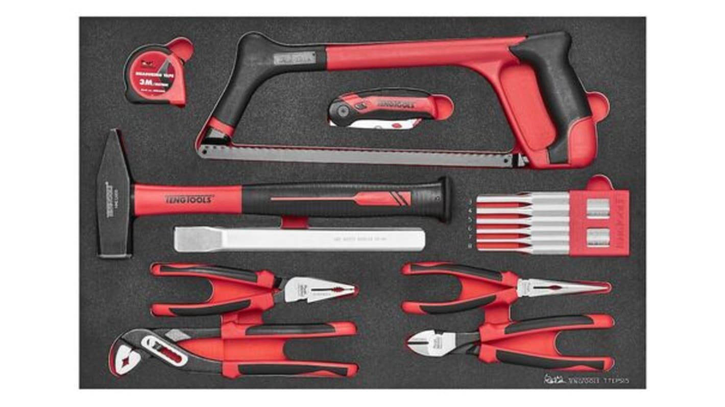 Teng Tools 15 Piece General Tool Set Tool Kit with Foam Inlay