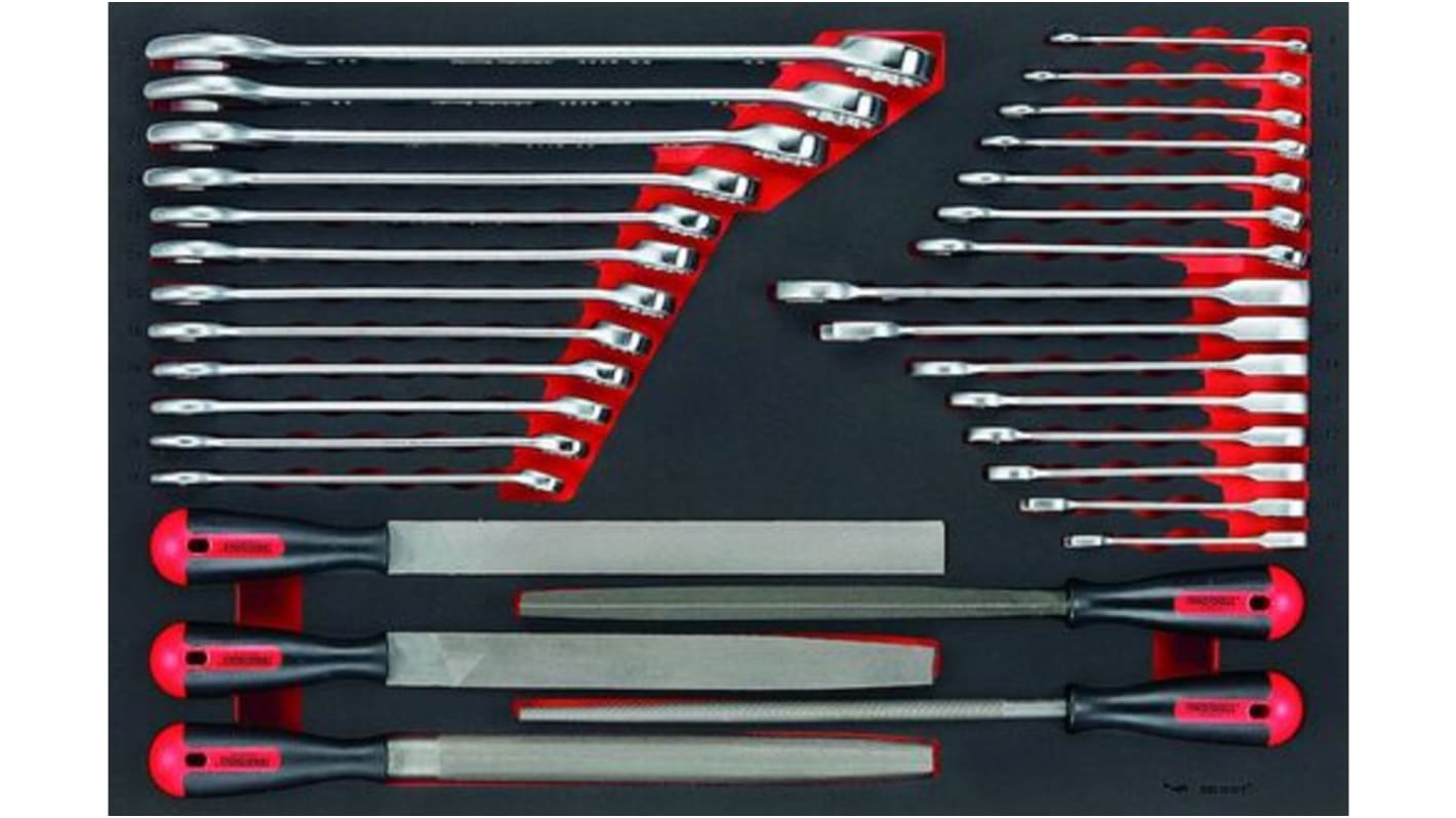 Teng Tools 32-Piece Spanner Set, 8 mm, 9 mm, 10 mm, 11 mm, 12 mm, 13 mm, 14 mm, 15 mm, 16 mm, 17 mm, 18 mm, 19 mm, 20