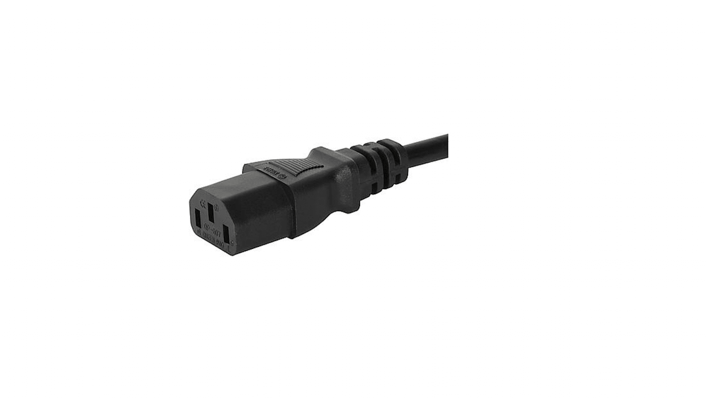 Cavo di alimentazione Schurter IEC C13/CEE 7/7, L. 2m