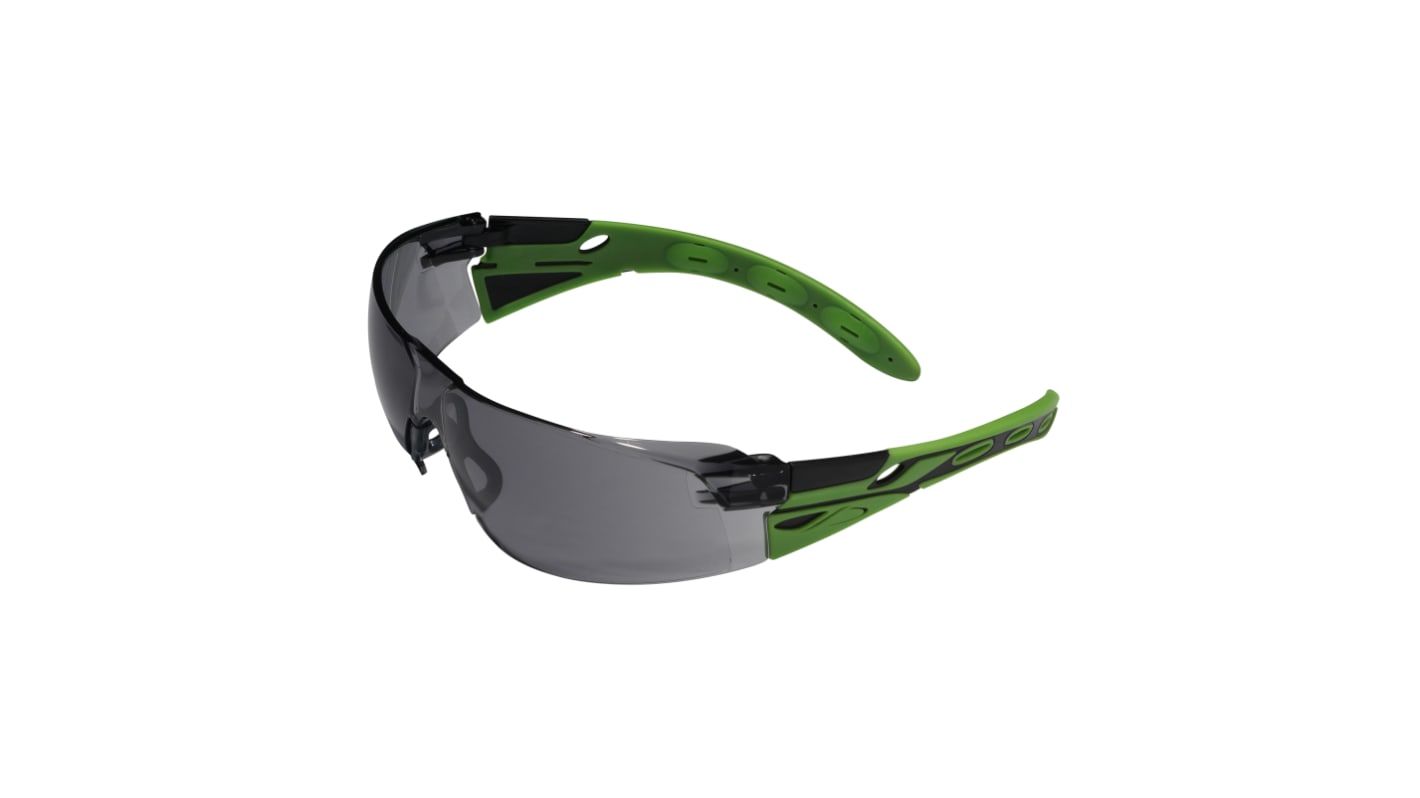 Lunettes de protection JSP EIGER Fumée Polycarbonate antibuée, Résistant aux rayures