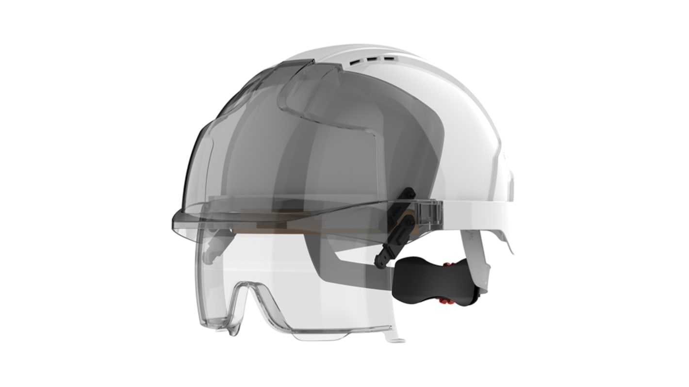 JSP EVOVISTAlens White Safety Helmet , Adjustable, Ventilated