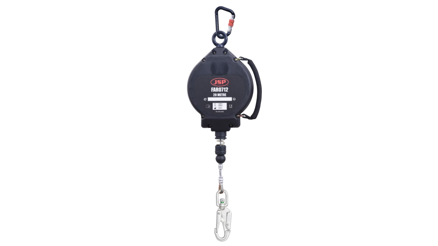 Sistema anticaída retráctil JSP Simple Acero galvanizado, longitud de 20m