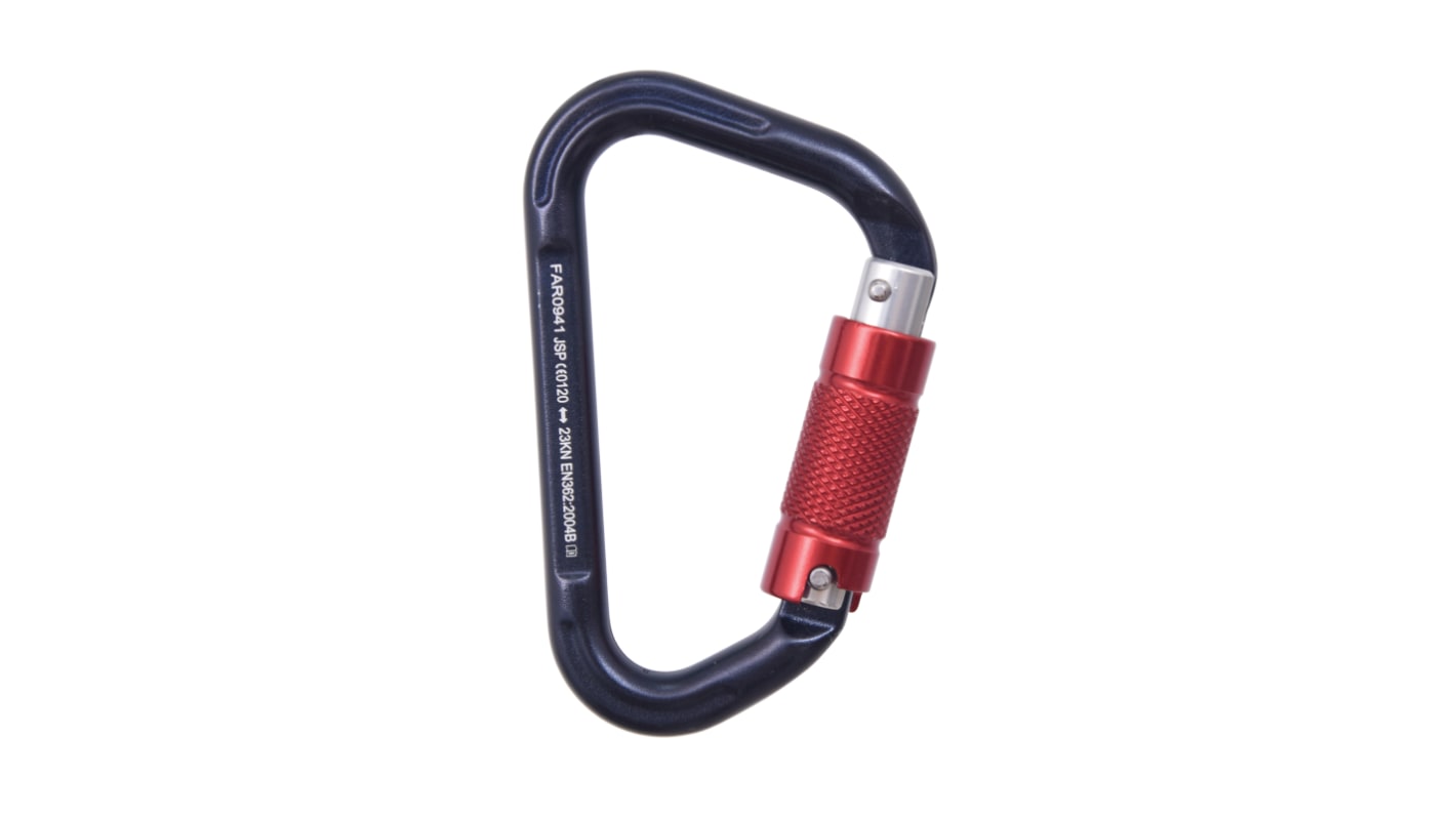 JSP Sikkerhedskarabinhager, Aluminium 21mm Tredobbelt virkning 23kN
