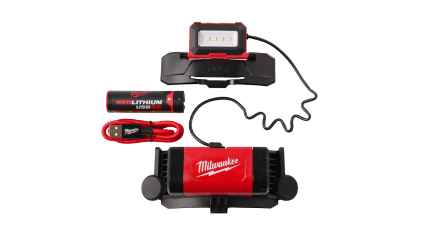 Torcia da testa Lampada frontale Ricaricabile Milwaukee, 600 Lumen