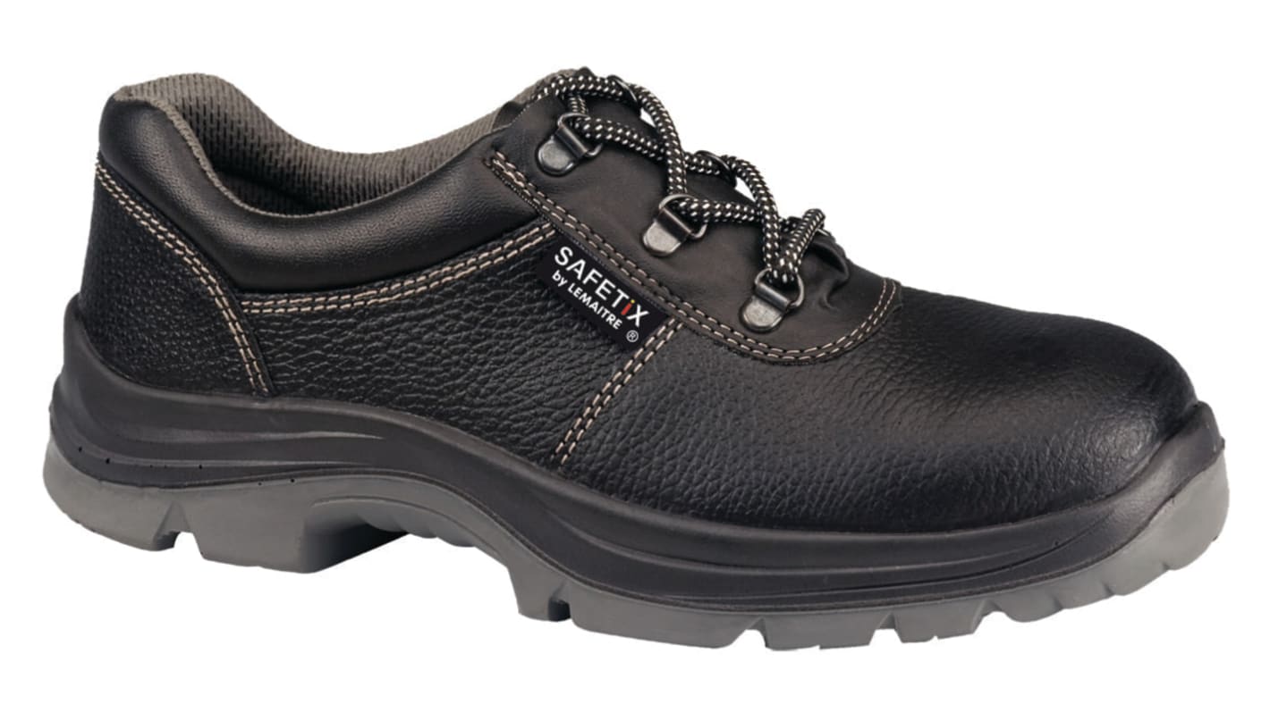 LEMAITRE SECURITE SMARTFOX LOW Unisex Black, Grey Stainless Steel Toe Capped Safety Shoes, UK 2, EU 35