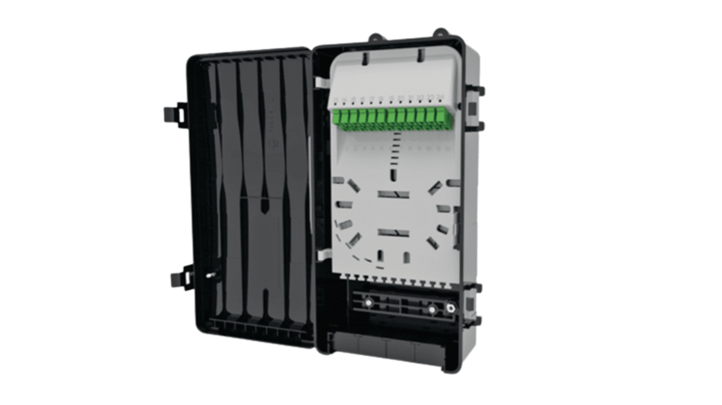 HellermannTyton Connectivity 4 (Inbound), 24 (Outbound) Port LC-APC Duplex Fibre Optic Patch Panel