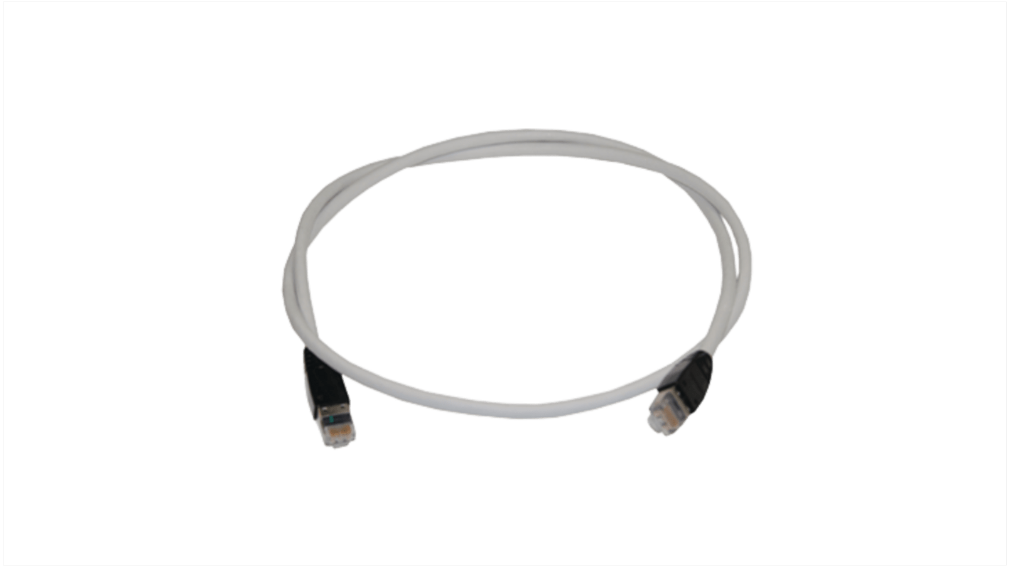 HellermannTyton Connectivity, 5m Cat6a, Grey RJ45 to Male RJ45 Male, Shielded, Unterminated LSZH Sheath