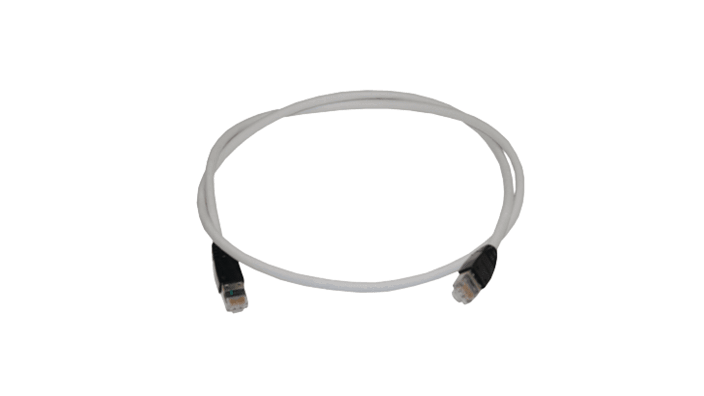 HellermannTyton, 7m Cat6a, Grey RJ45 to Male RJ45 Male, Shielded, Unterminated LSZH Sheath