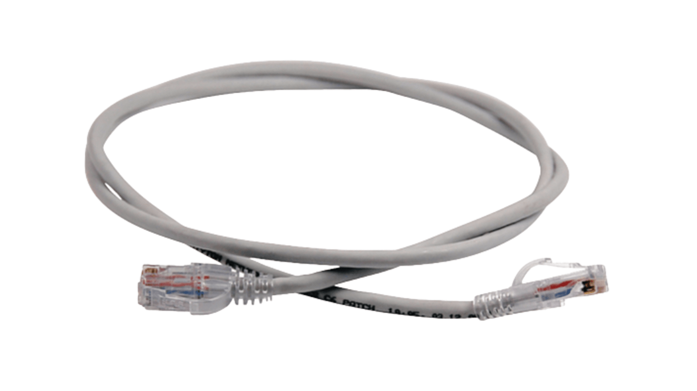 HellermannTyton Connectivity, 3m Cat6, Grey RJ45 to Male RJ45 Male, Unshielded, Unterminated LSZH Sheath