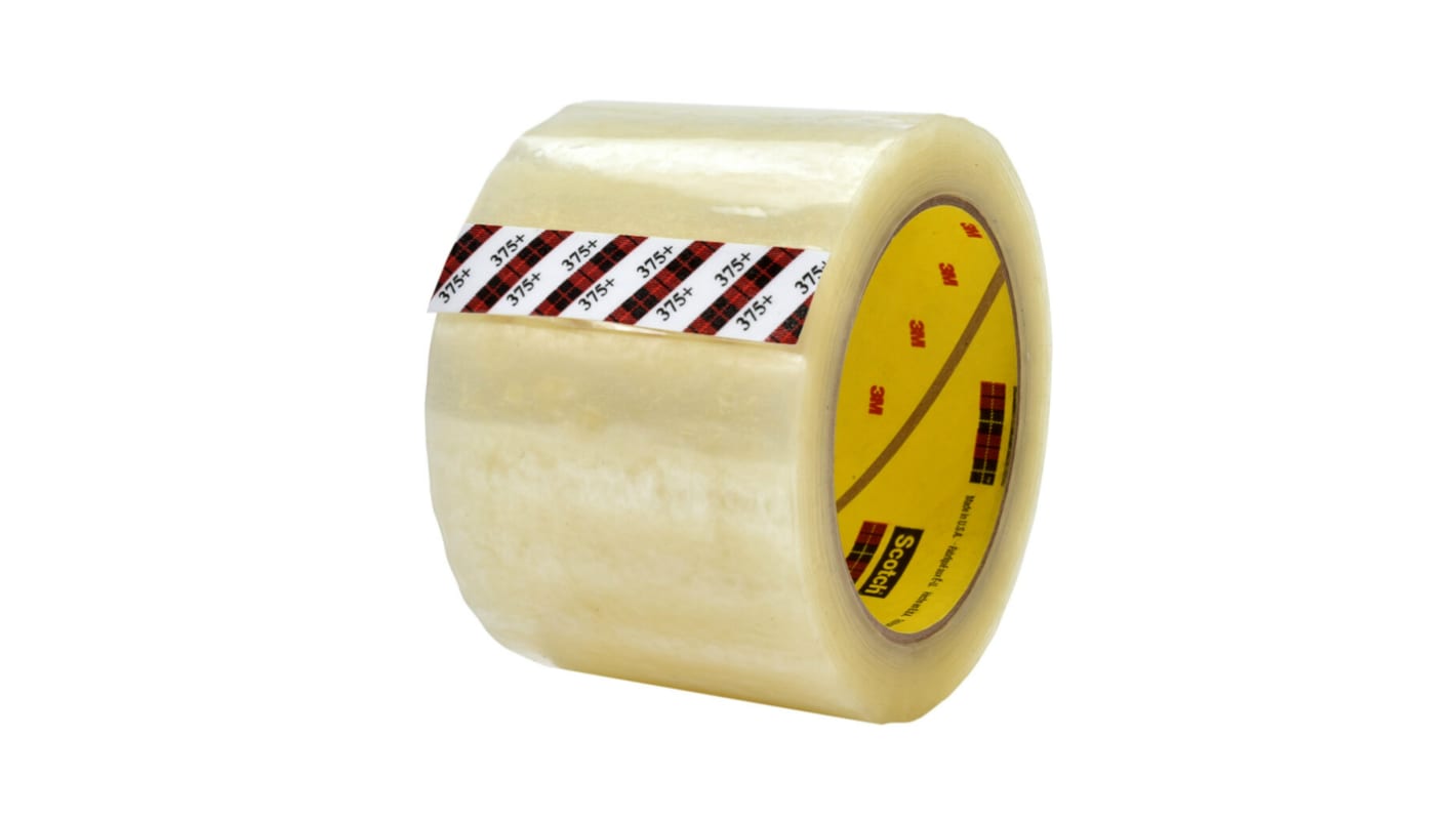 3M Scotch High Tack 375+ Transparent Packing Tape, 914m x 48mm