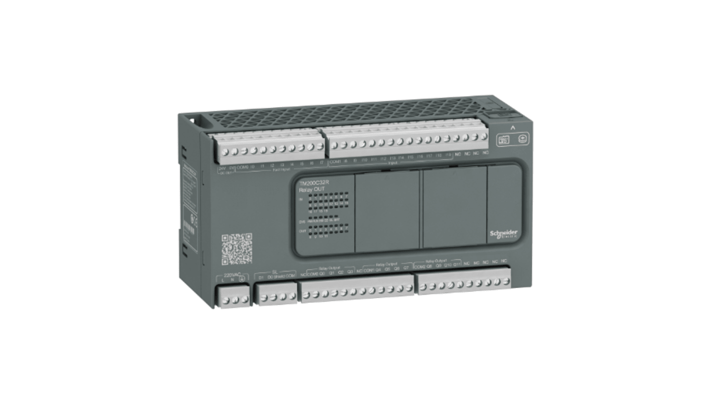 Schneider Electric Easy Modicon M200 Logikcontroller, 32 Eing. / 20 Digitaleing. Relais Ausg.Typ Digital Eing.Typ 100