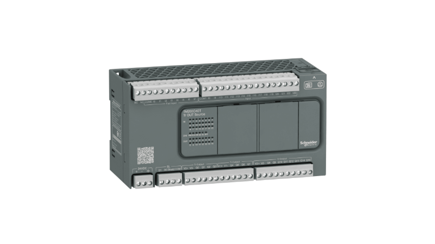 Schneider Electric Easy Modicon M200 Series Logic Controller, 24 V dc Supply, Transistor Output, 40-Input, Digital