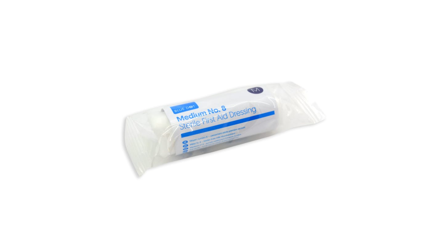 Crest Medical Cotton White Wound Dressing, 1Each Per Package 2.5cm