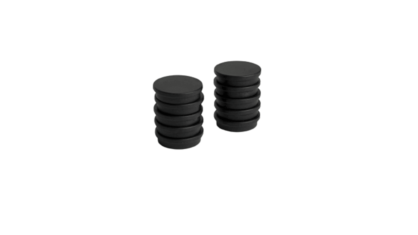 Eclipse Button Magnet 30mm Self-Adhesive Ferrite, 0.5kg Pull