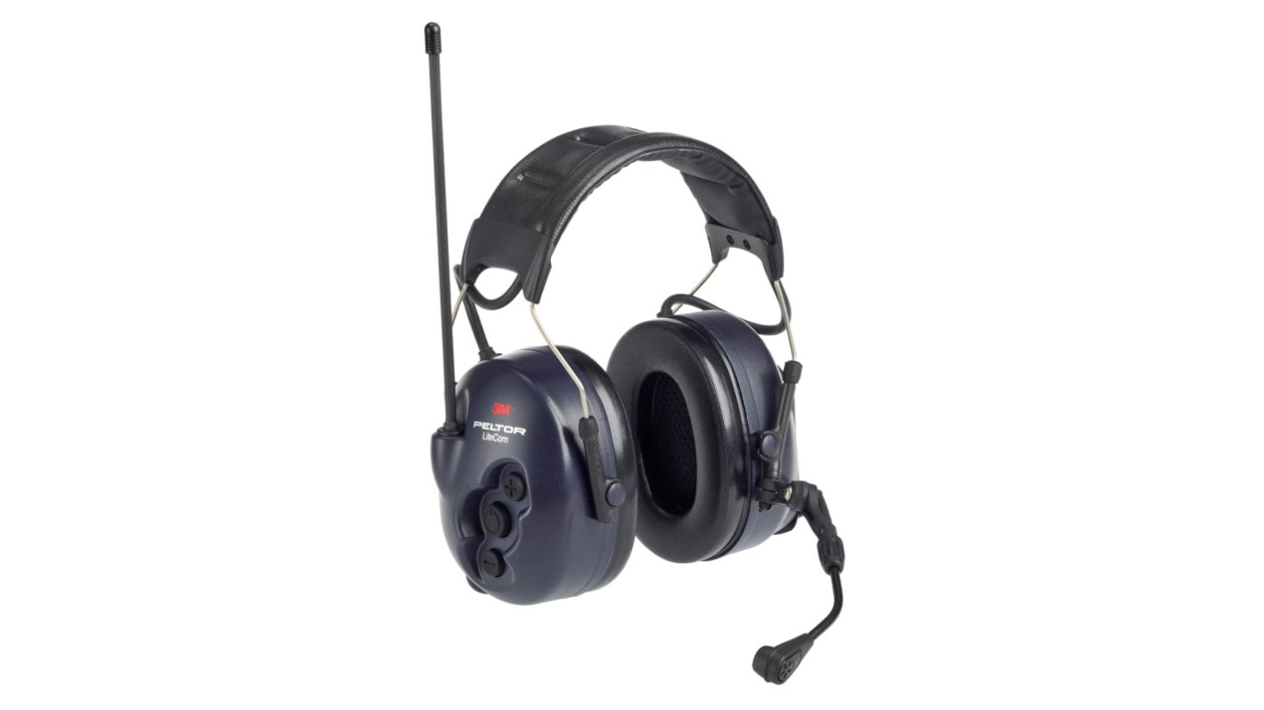 3M 3M PELTOR LiteCom Schwarz/Marineblau Kopfbügel Gehörschutz, 32dB, , CE, EN 352-1