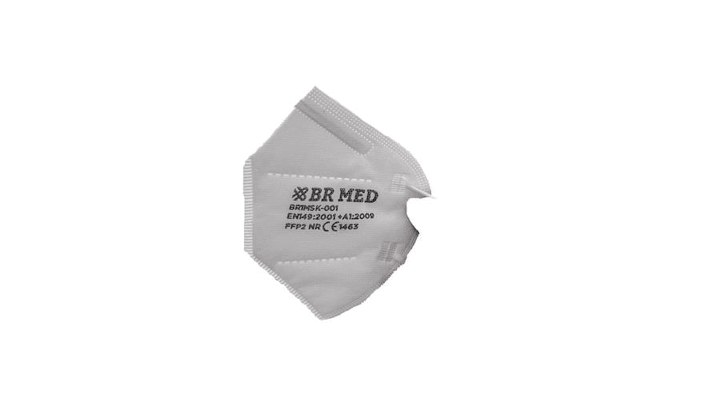 Mascherine usa e getta FFP2 MED TRADE SRL serie BR1MSK, col. bianco
