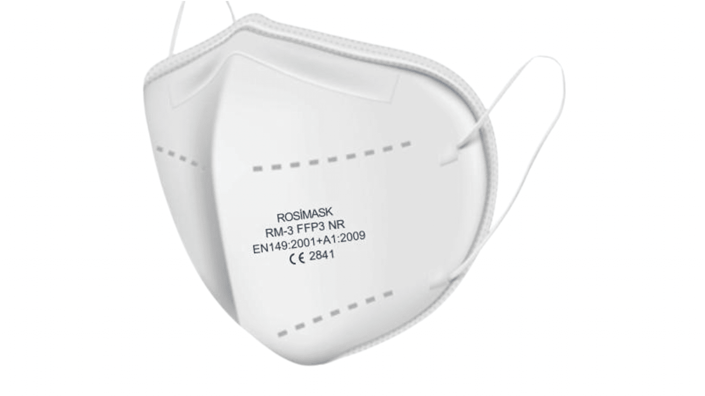 Mascherine usa e getta FFP3 MED TRADE SRL serie RM, col. bianco