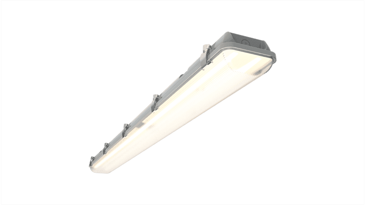 4lite UK LED Lichtleiste, 230 V / 40 W 4400 lm, 75 mm x 118 mm x 1,2 m
