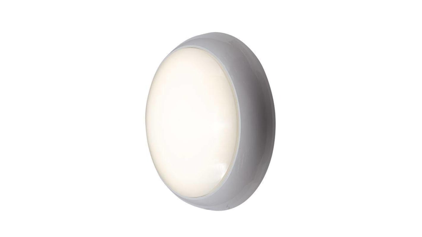 4lite UK Round LED Lighting Bulkhead, 12 W, 240 V, Lamp Supplied, IP65, ADILED