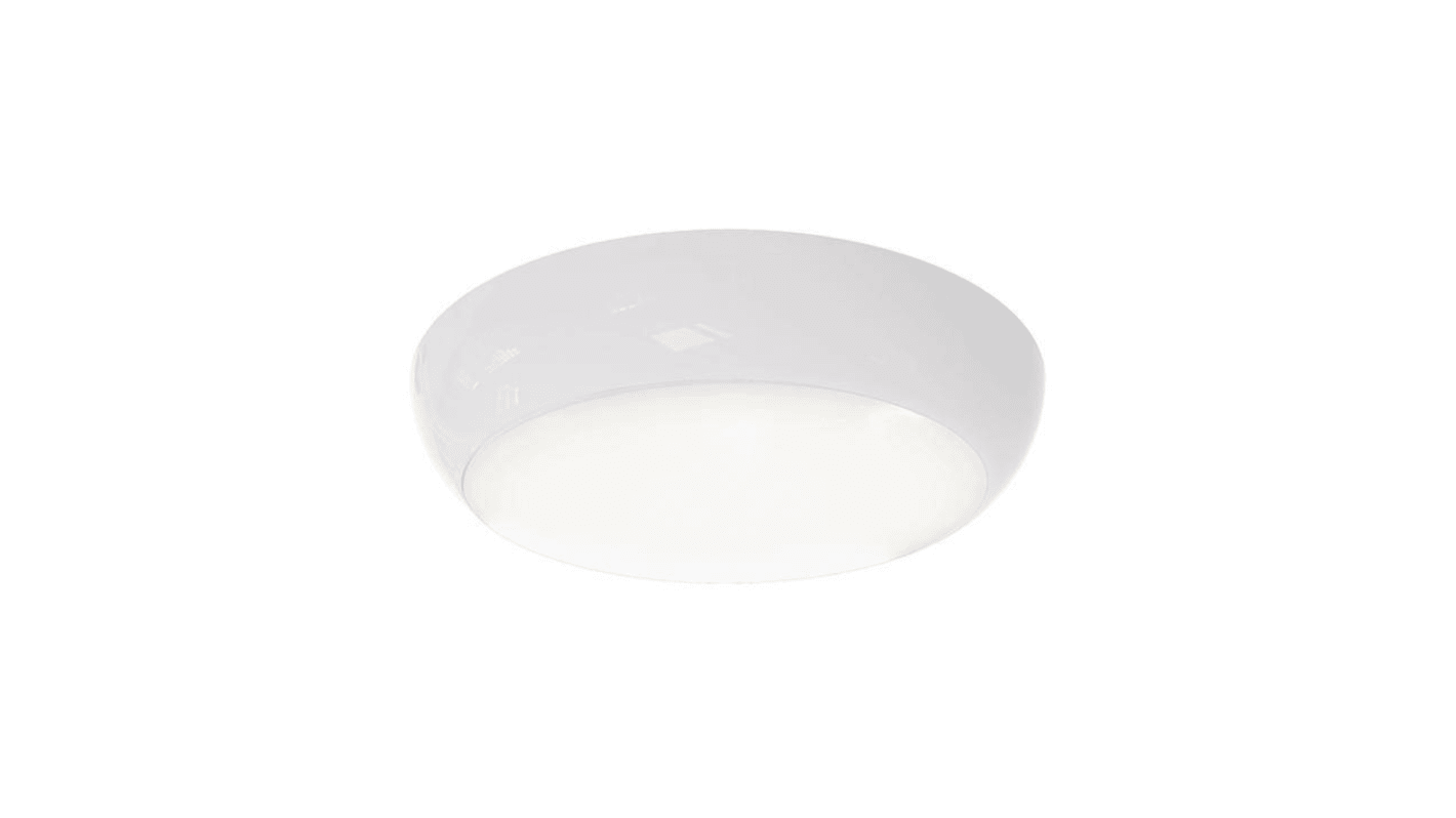 4lite UK Round LED Lighting Bulkhead, 13 W, 240 V, Lamp Supplied, IP65, ADSILED