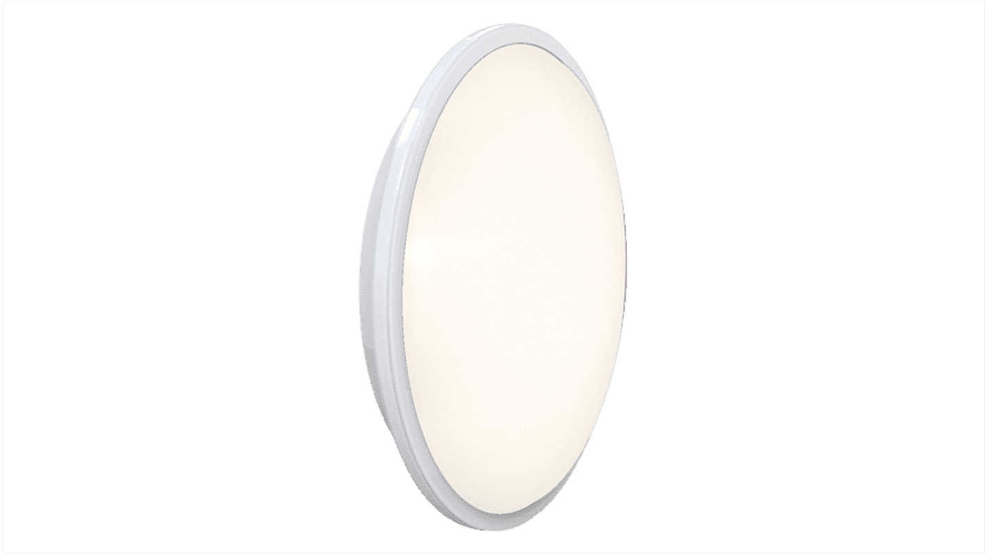 4lite UK Round LED Lighting Bulkhead, 11 → 25 W, 240 V, Lamp Supplied, IP20, AECLED